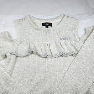 DKNY Cold Shoulder Sweater Girls Size Large